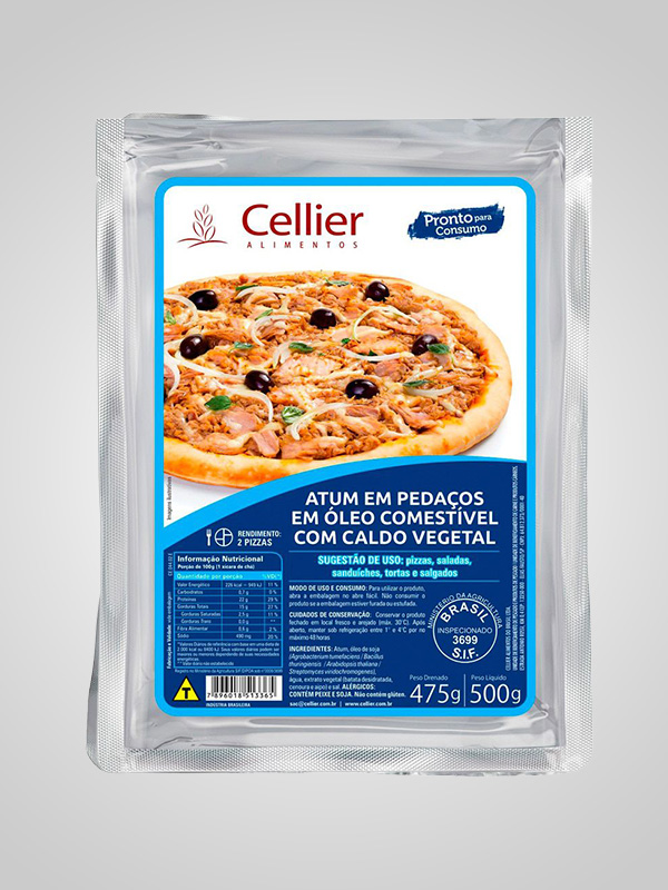 Atum em Pedaços com Caldo Vegetal